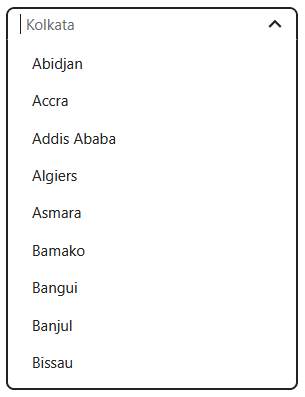 Timezone picker in Calendar